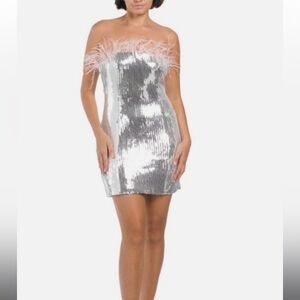 Endless Rose sequin mini dress sz M